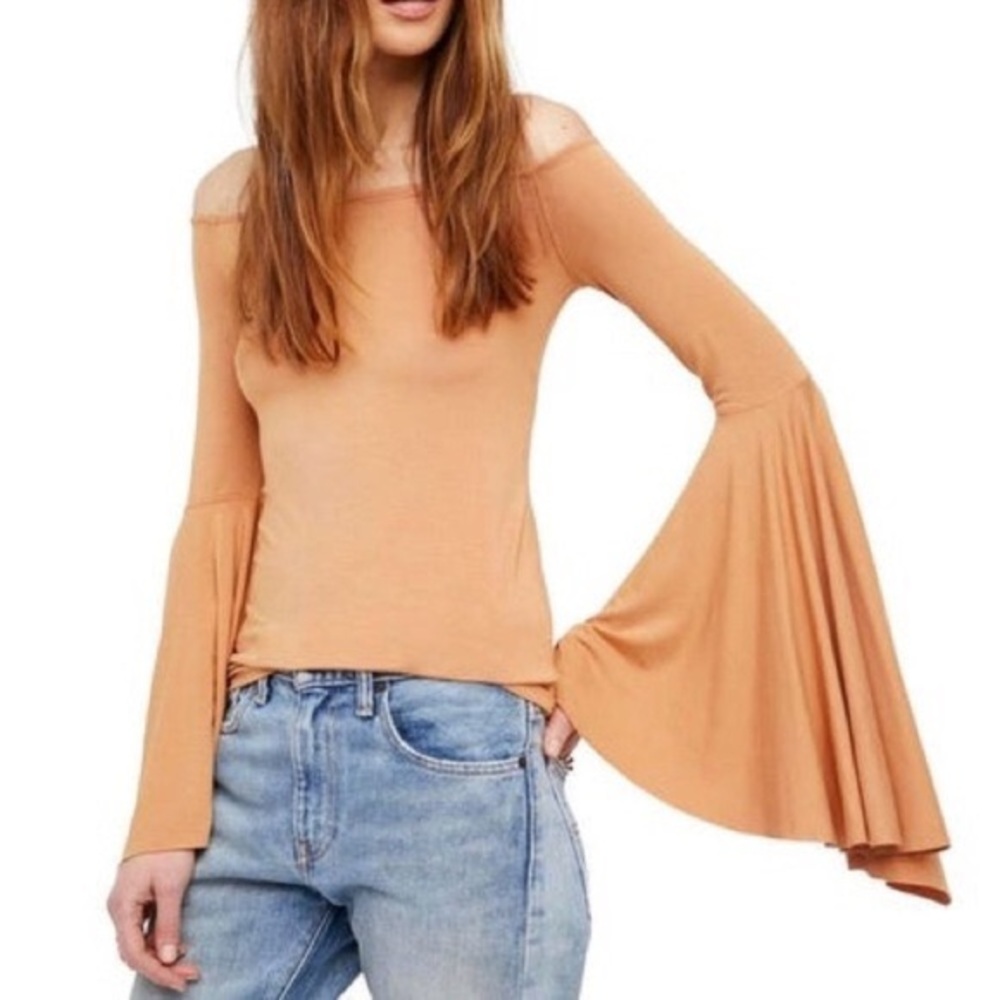 Free People Bell Sleeve Top